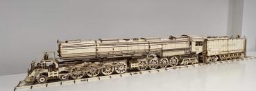 Western Union UP400 (4-8-8-4) Big Boy tender as a 3D wooden model